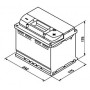 Аккумулятор Varta D21 Silver Dynamic (561 400 060) 12v 61Ah 600A низкий LB2