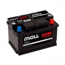 Аккумулятор MOLL AGM (L3.0 80070)-70 обр